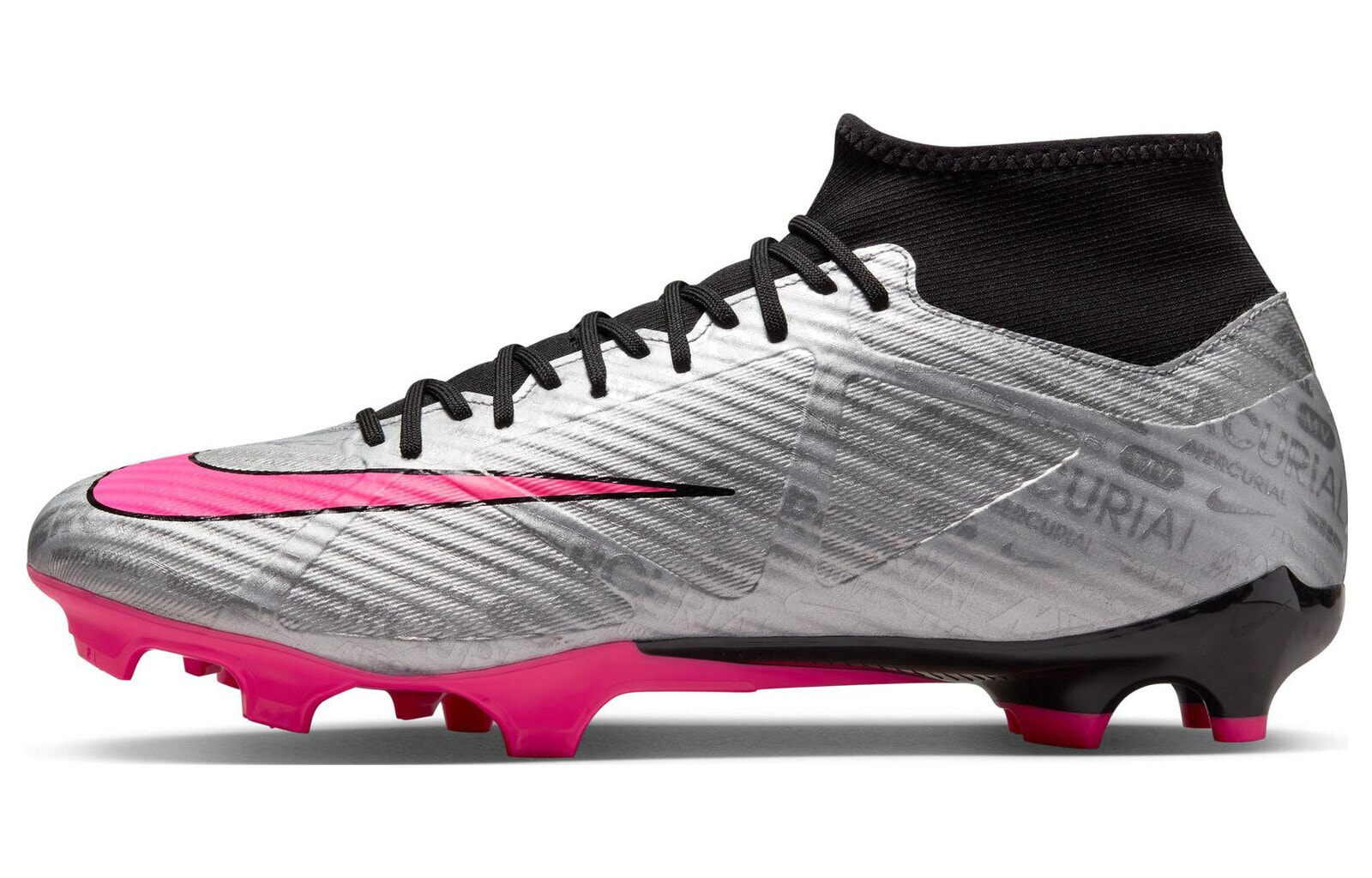 Nike Mercurial Superfly 9 FG/MG 人造草坪 耐磨透气 足球鞋 男款 银粉 / Футбольные бутсы Nike Mercurial Superfly 9 FGMG FB8402-060