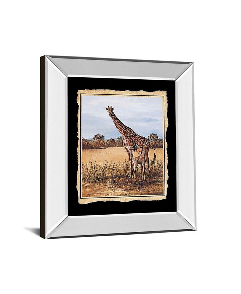 Classy Art giraffe Mirror Framed Print Wall Art - 22