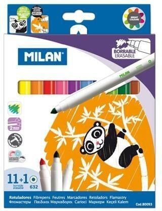 Milan felt tip pens 12 colors