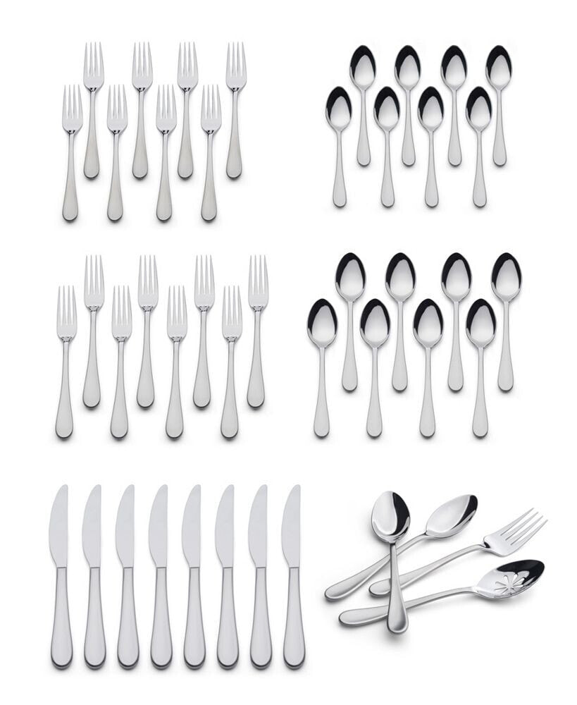 Chefs mesa Satin 18/10 Stainless Steel 44 Piece Flatware Set, Service for 8