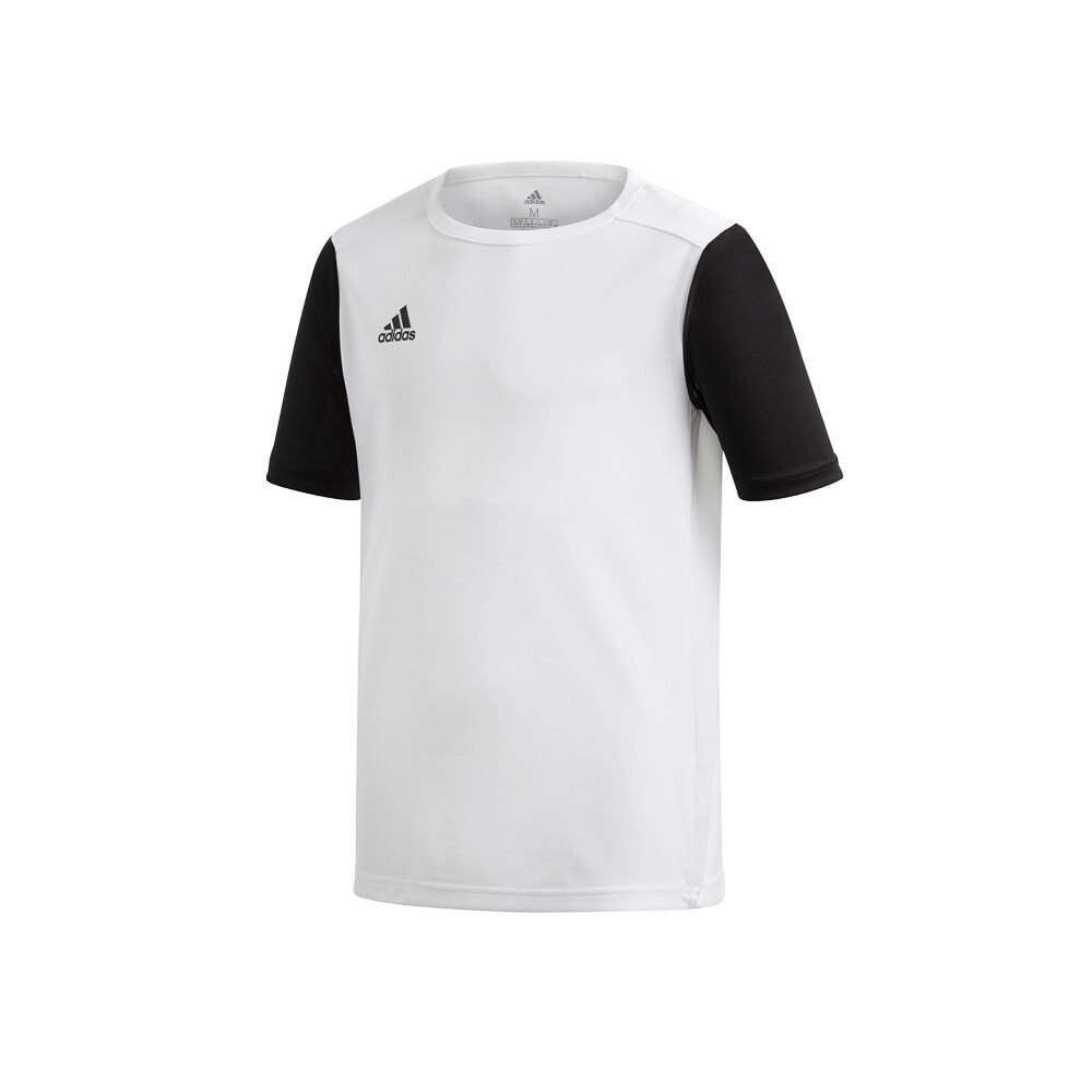 Мужская спортивная футболка белая с логотипом Adidas JR Estro 19