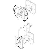 ROLINE LCD Monitor Wall Mount Kit 2 Joints - 6 kg - 75 x 75 mm - 75 x 75 mm - Grey