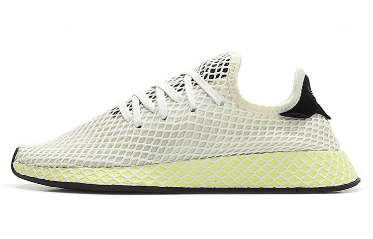 adidas originals Deerupt Chalk White 防滑耐磨 低帮 跑步鞋 男女同款 白黄 / Кроссовки Adidas originals Deerupt Chalk White CQ2629