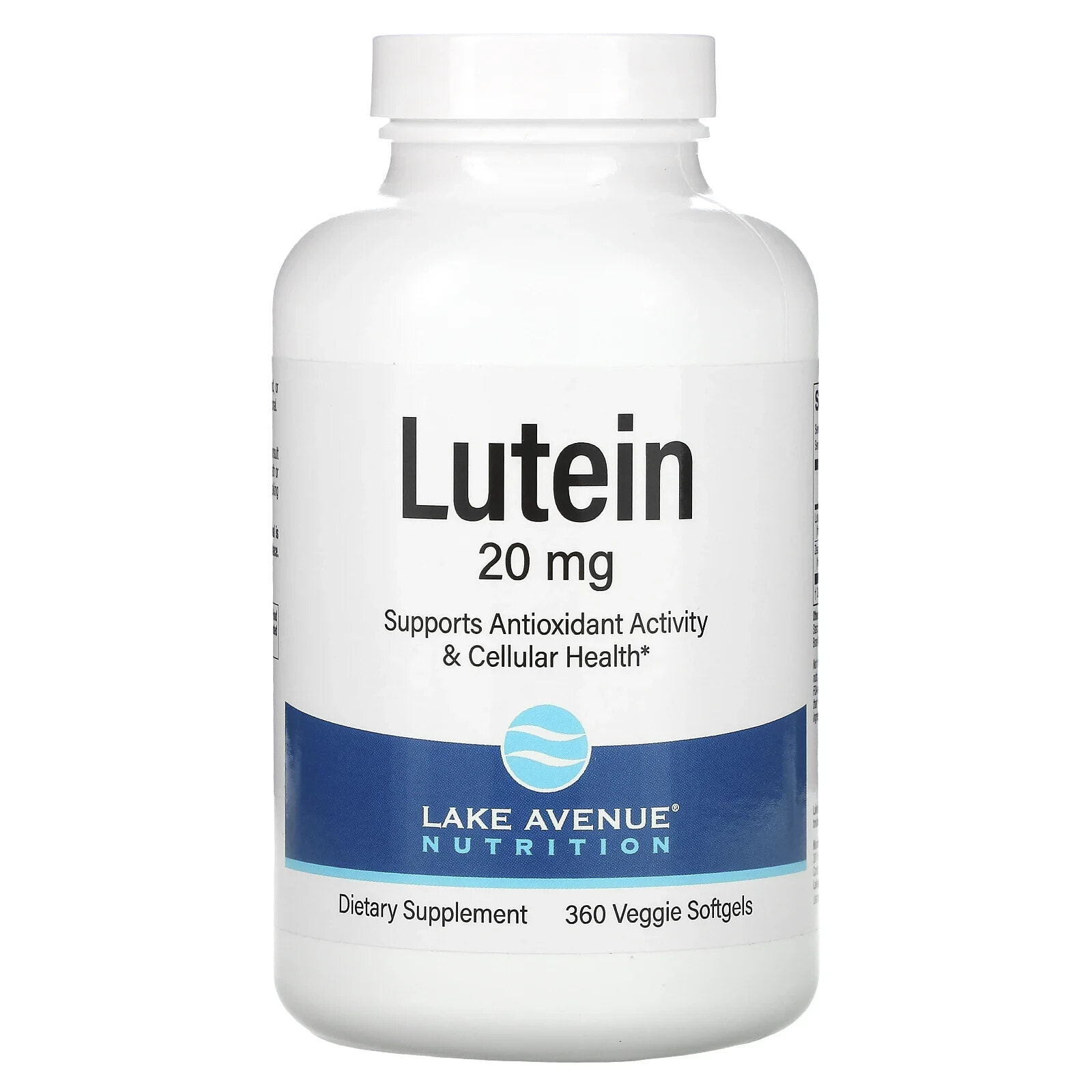 Lake Avenue Nutrition, Lutein, 20 mg, 120 Veggie Softgels