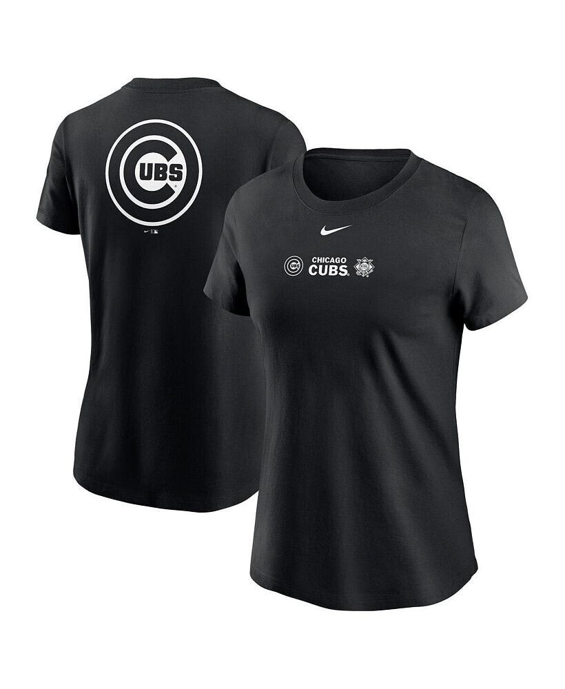 Nike women's Black Chicago Cubs Over Shoulder T-shirt