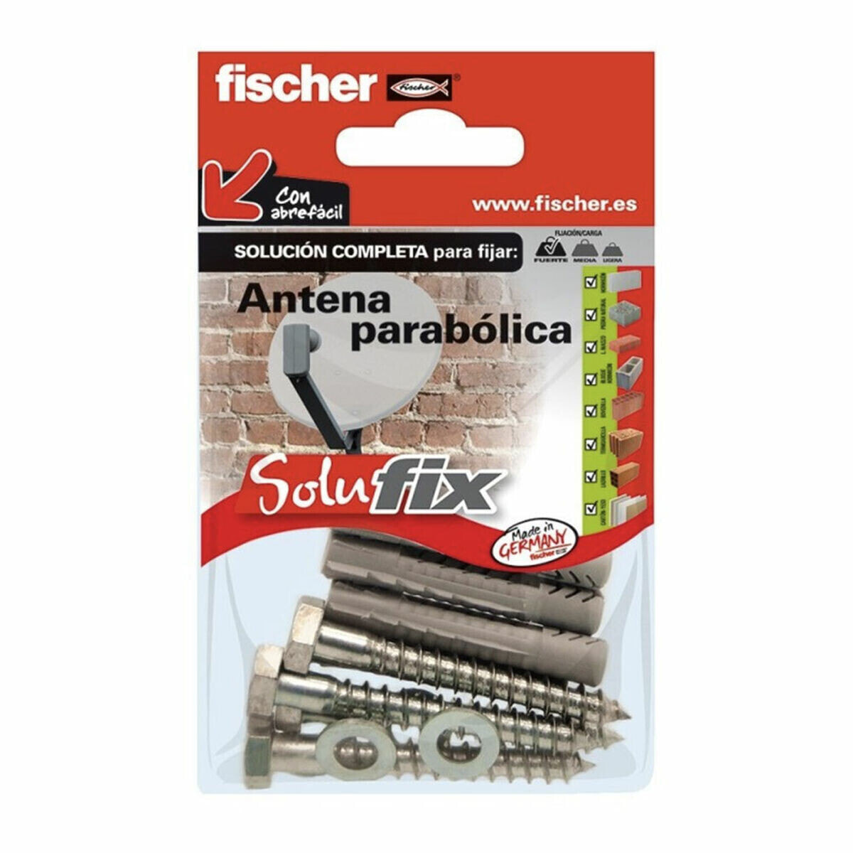 Крепежный набор Fischer Solufix 502683 Телевизионная антенна 13 Предметы