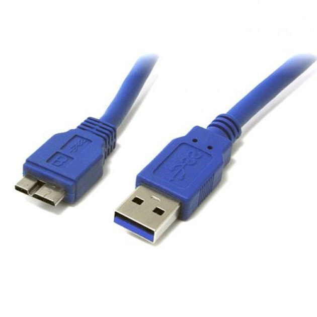 Techly ICOC-MUSB3-FL-010 USB кабель 1 m 3.2 Gen 1 (3.1 Gen 1) USB A Micro-USB B Синий