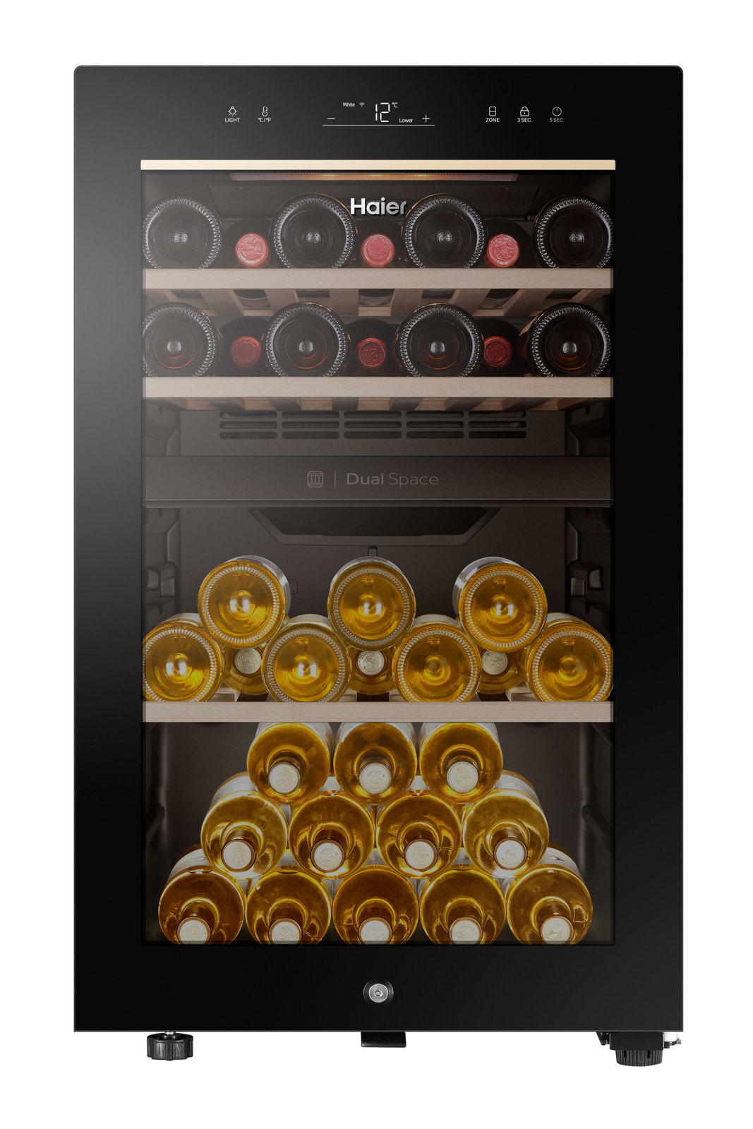 Haier HWS42GDAU1 винный холодильник Компрессорный винный шкаф Отдельно стоящий Черный 42 бутылка(и)