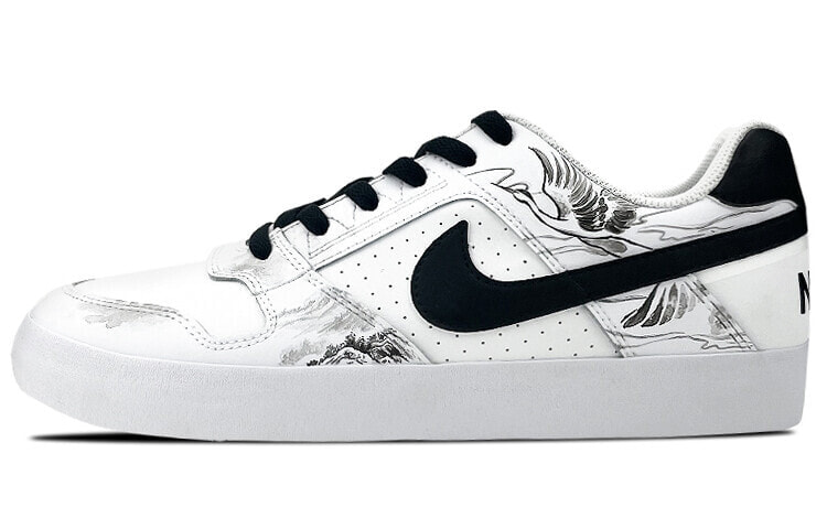 Nike SB Delta Skateboard Shoes Unisex Low Top Black White Gray Nike 38 18242 Nike