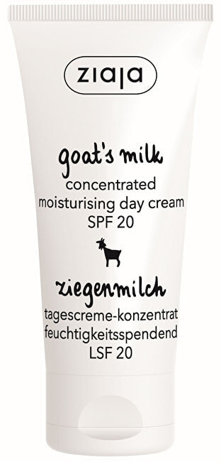 Ziaja Goat's Milk Concentrated Moisturizing Day Cream SPF20 Увлажняющий дневной крем на основе козьего молока 50 мл