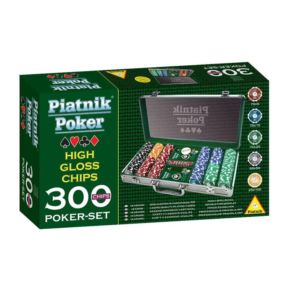 PIATNIK Poker Set 300 Chips doll