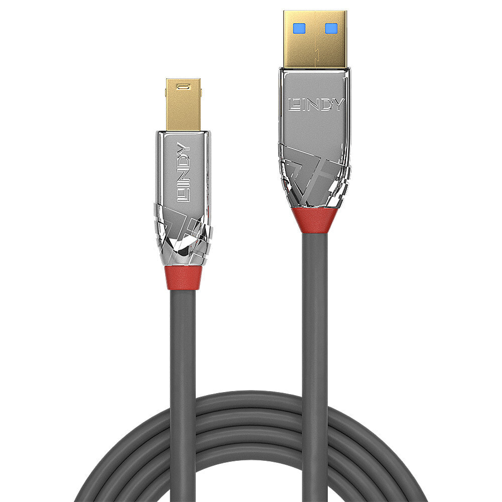Lindy 36663 USB кабель 3 m 3.2 Gen 1 (3.1 Gen 1) USB A USB B Серый