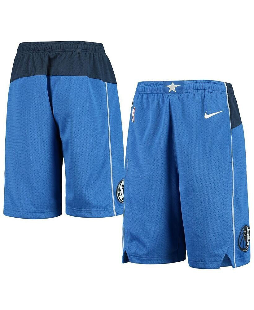Nike big Boys Blue Dallas Mavericks 2020/21 Swingman Shorts - Icon Edition