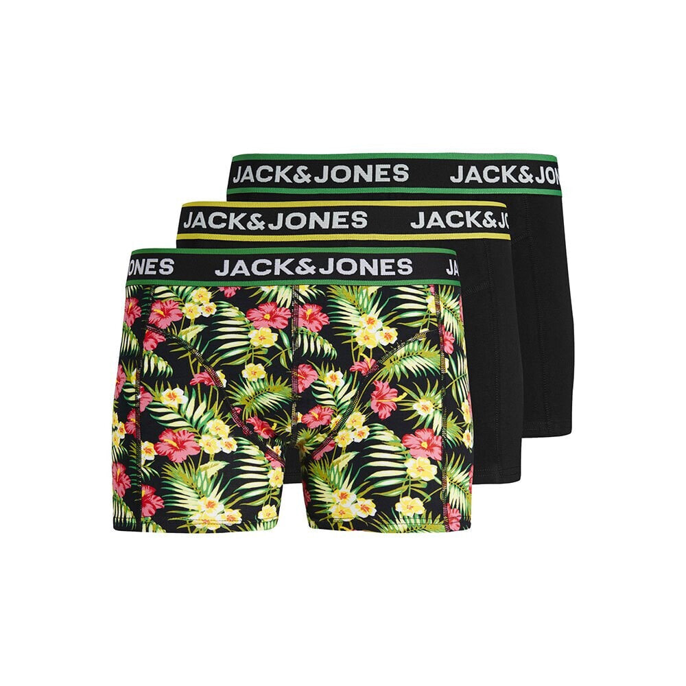 JACK & JONES Pink Flowers Boxer 3 Units