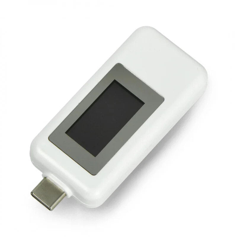 USB-тестер Keweisi KWS-1802C измеритель тока и напряжения от порта USB C- белый