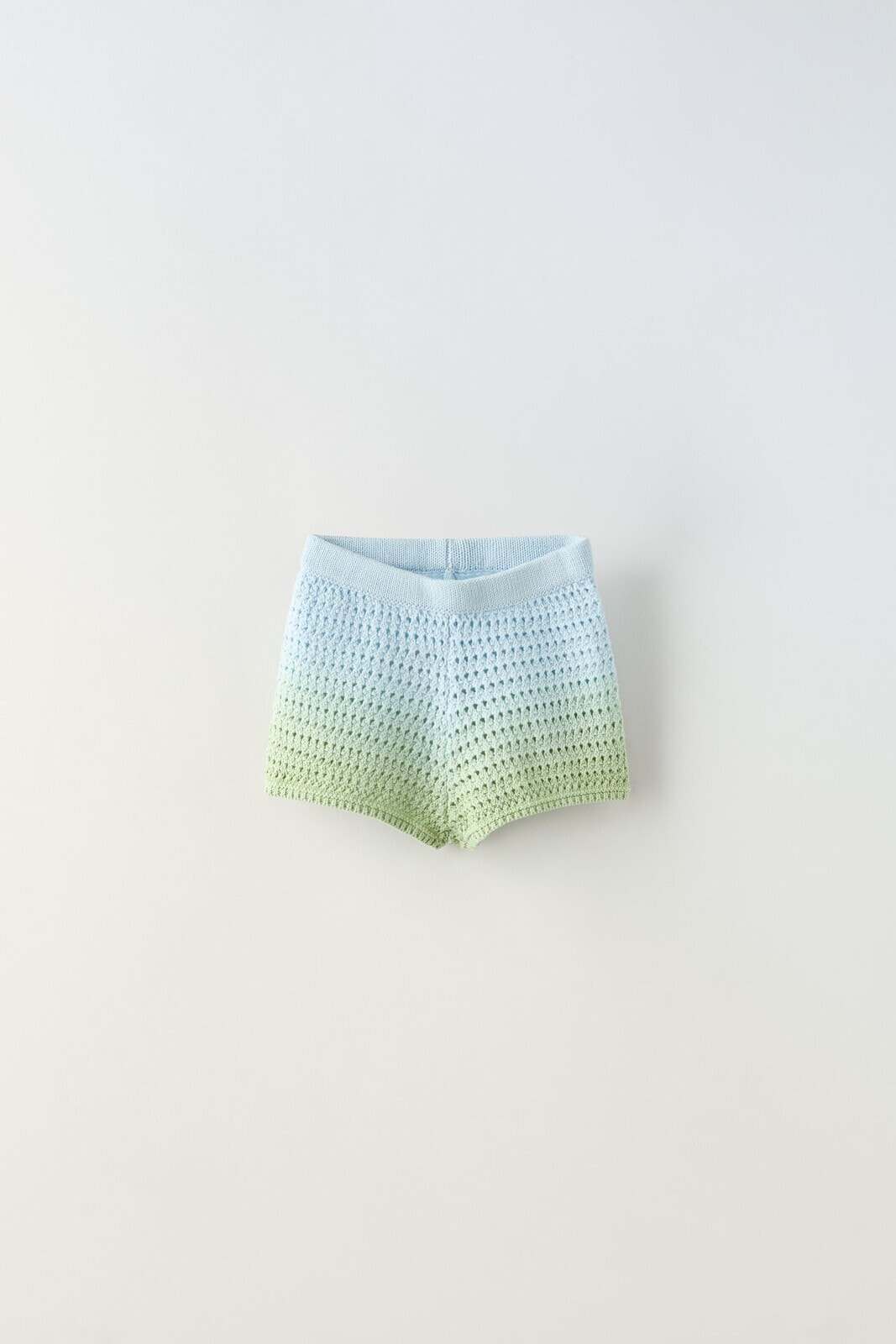 Dip-dye knit bermuda shorts