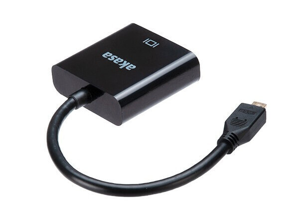 Akasa AK-CBHD21-15BK видео кабель адаптер 0,15 m HDMI Тип D (Микро) VGA (D-Sub) Черный