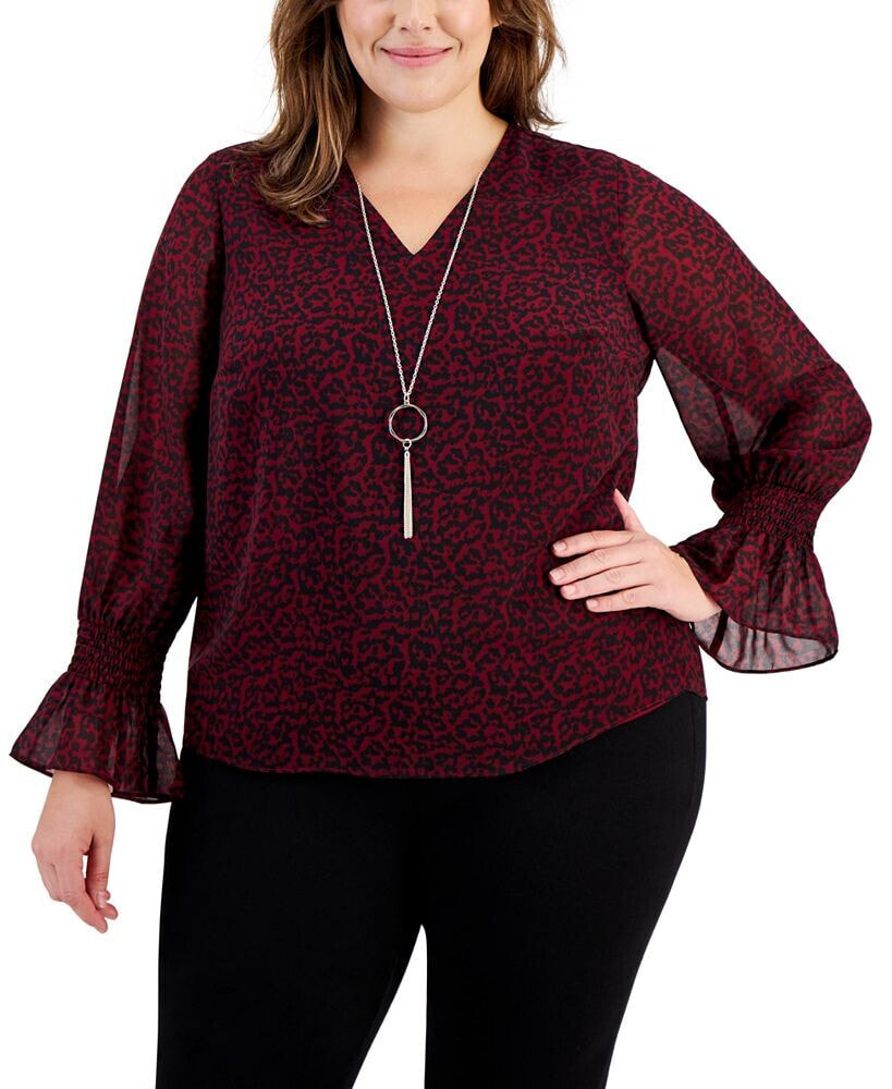 JM Collection Plus Size Printed Top, Created for Macy's - Macy's