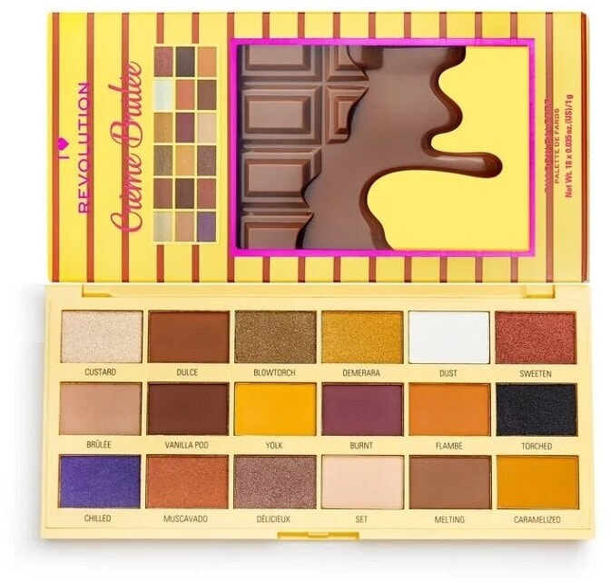 Lidschattenpalette - I Heart Revolution Eyeshadow Chocolate Palette Creme Brulee