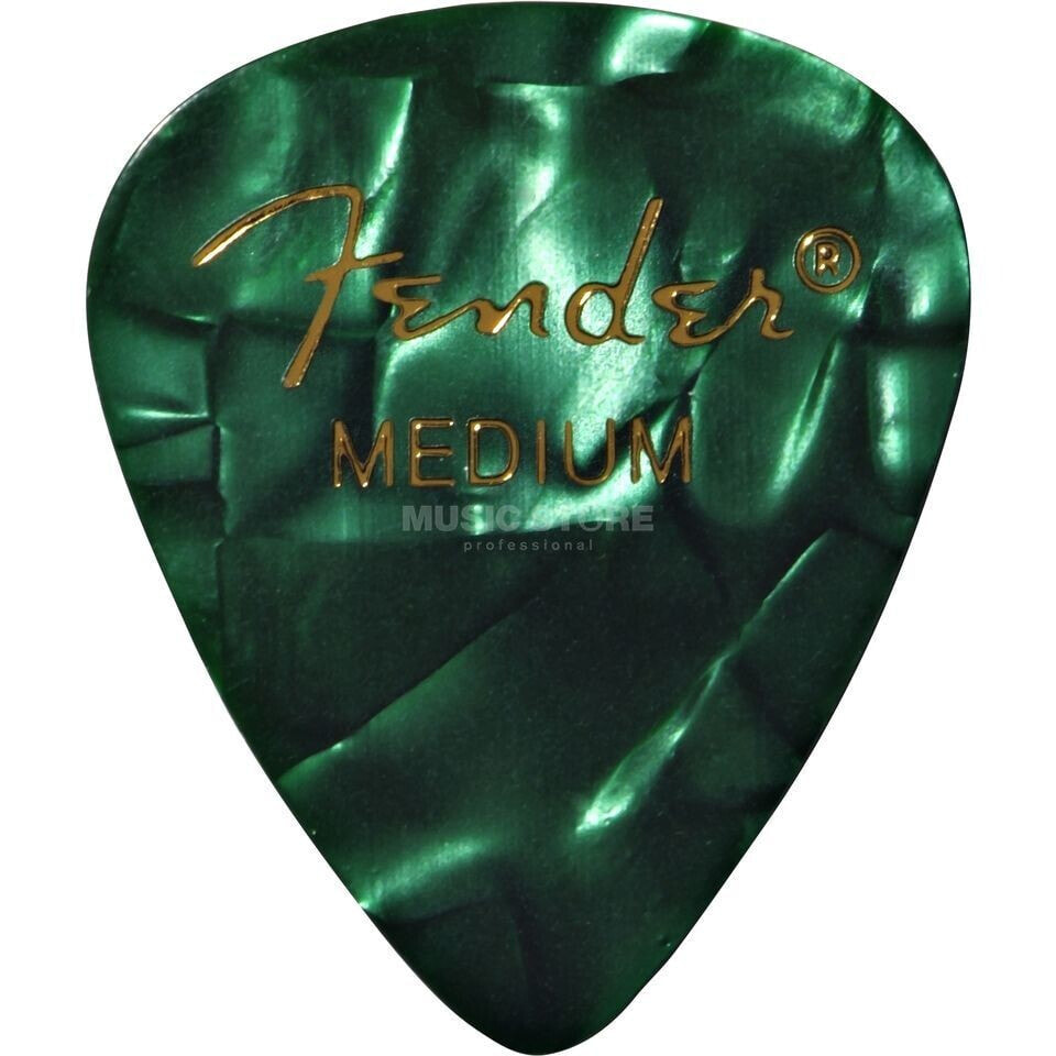 Fender Picks 351 Green Moto medium 12-Pack Premium Celluloid