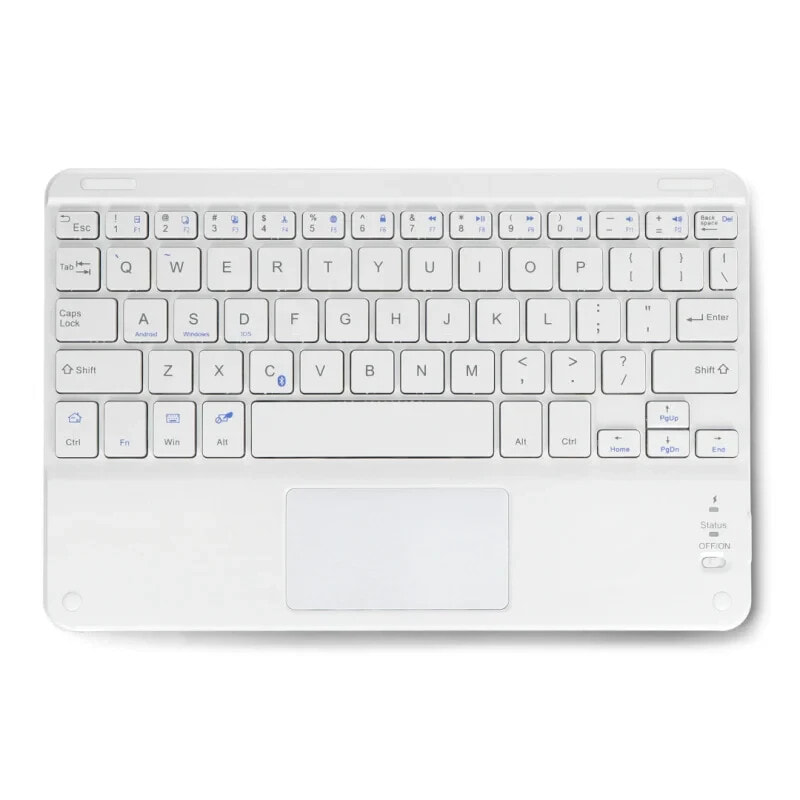 Wireless keyboard with touchpad - white 10
