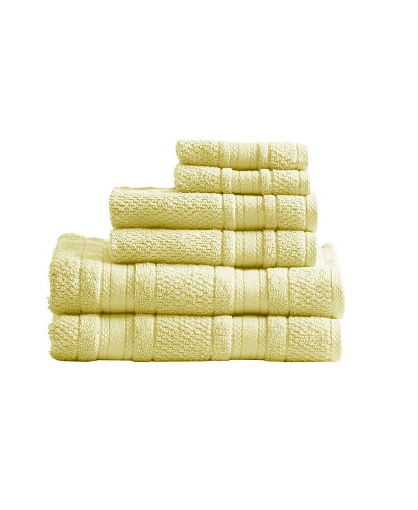 Madison Park Essentials adrien Super-Soft Cotton 6-Pc. Bath Towel Set