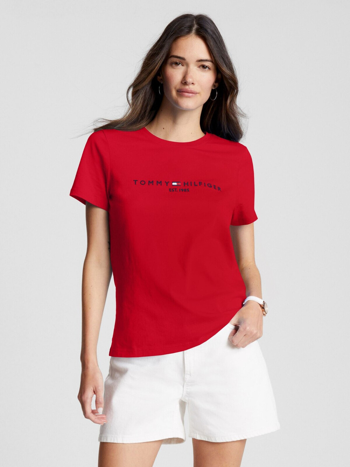 Embroidered Tommy Logo T-Shirt, Tommy Hilfiger