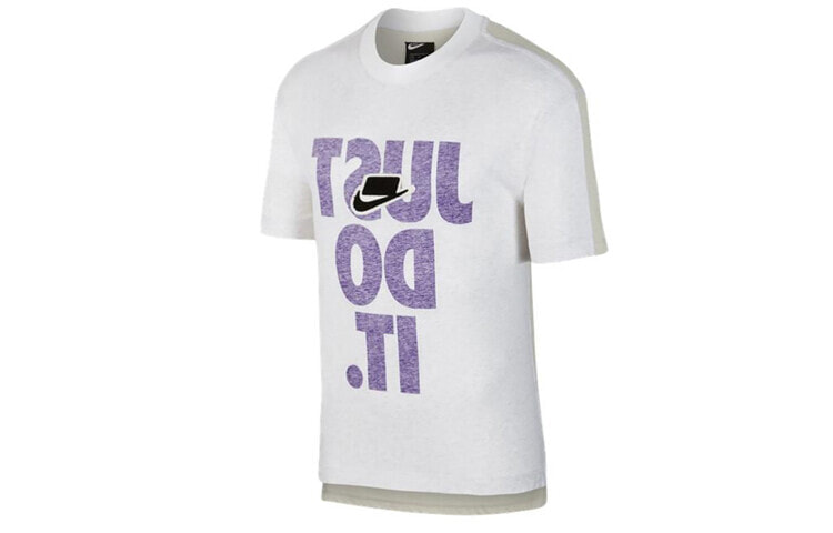 Nike 大字母Logo印花 运动短袖T恤 男款 白色 / Футболка Nike Logo T BV4578-051