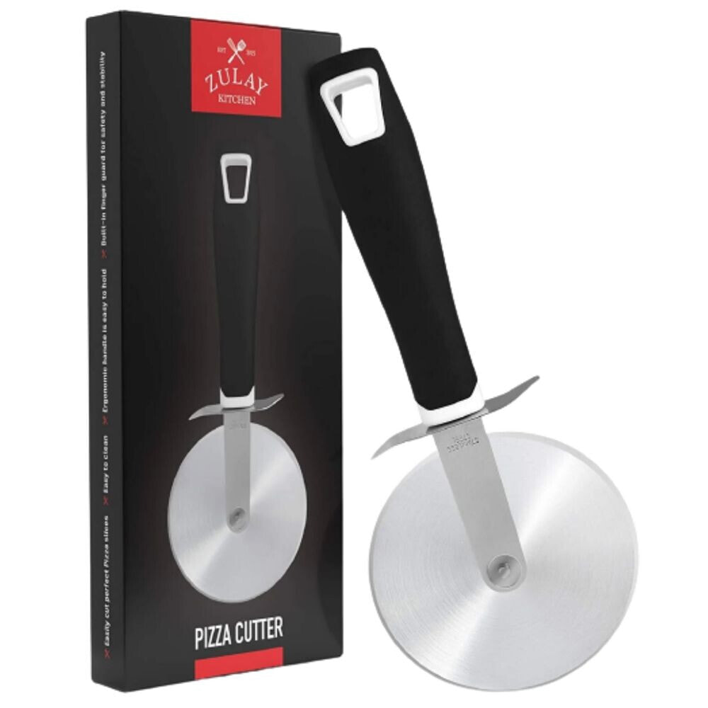 Zulay Kitchen stainless Steel Pizza Cutter Wheel with Comfortable Grip