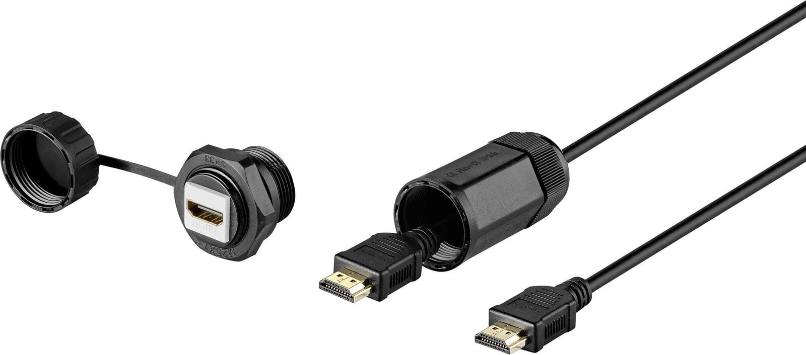 RF-3770958, 1 m, HDMI Type A (Standard), HDMI Type A (Standard), Black