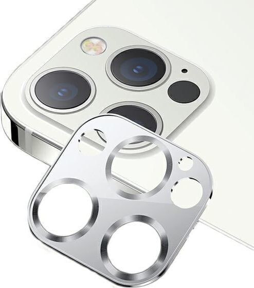 Usams USAMS Camera Lens Glass iPhone 12 Pro metal srebrny/silver BH704JTT01 (US-BH704)