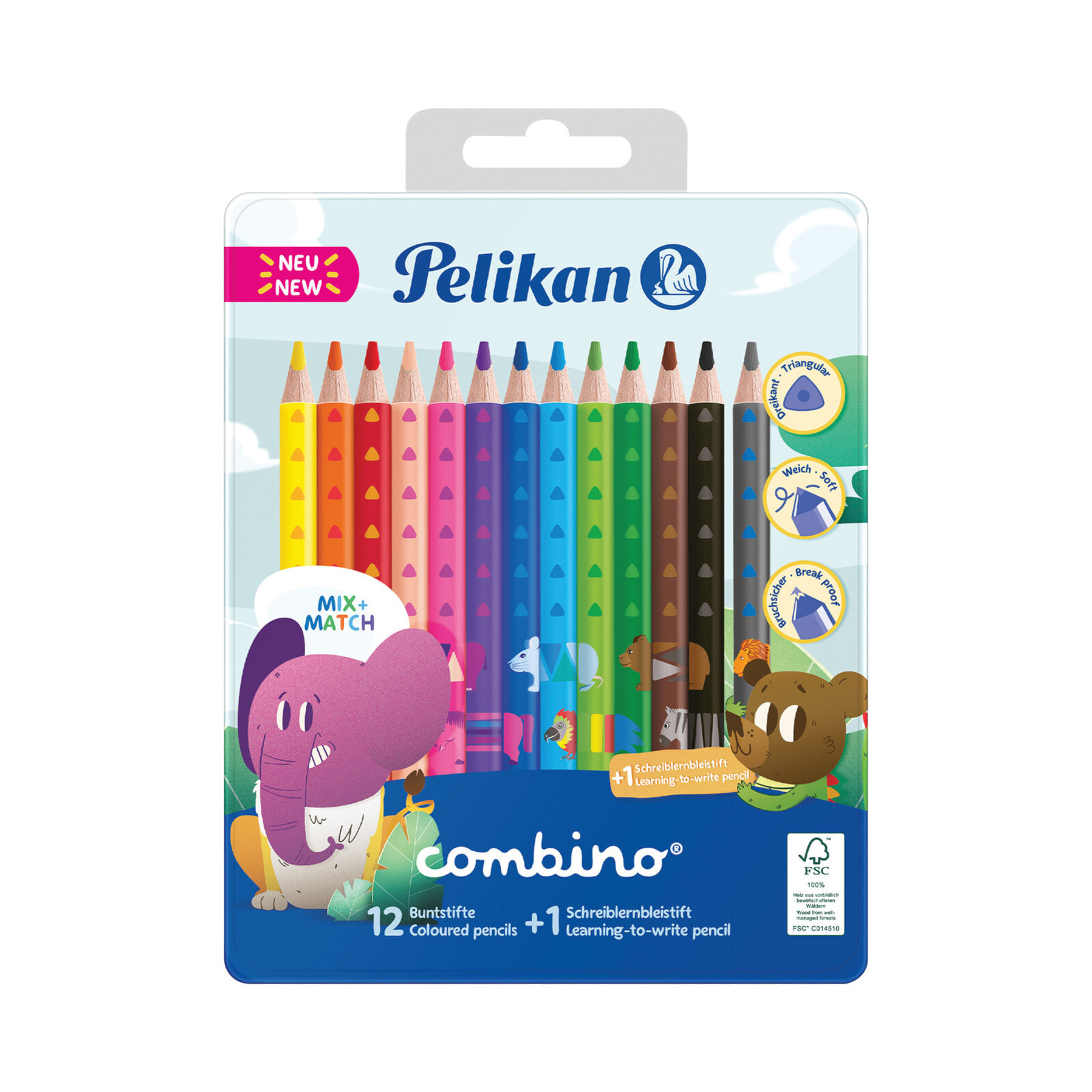 Pelikan Combino цветной карандаш 13 шт Разноцветный 811200