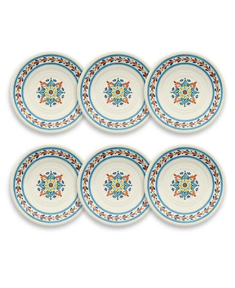 TarHong laCena Medallion 6-Piece Salad Plate Set, 8.5
