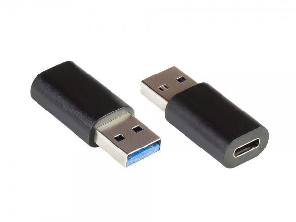Alcasa USB-AD300 гендерный адаптер USB 3.0 / USB 3.1 (Gen. 1) A USB C Черный