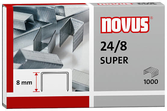 Novus 24/8 SUPER Упаковка скоб 1000 скоб 040-0038