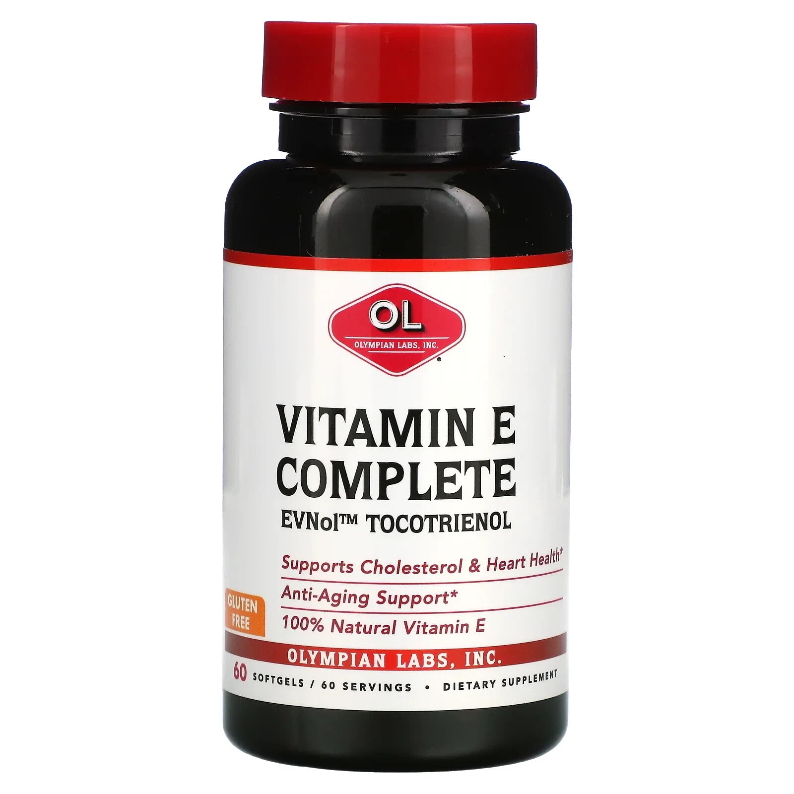 Олимпиан Лабс Инк, Комплекс с витамином Е, 60 мягких желатиновых капсул