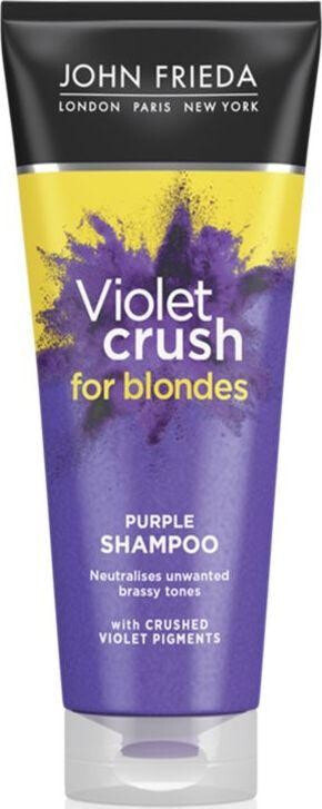 Шампунь для блондинок John Frieda Sheer Blonde Violet Crush Intensive Purple Shampoo for Brassy intensywny szampon przeciw żółknięciu włosów 250ml