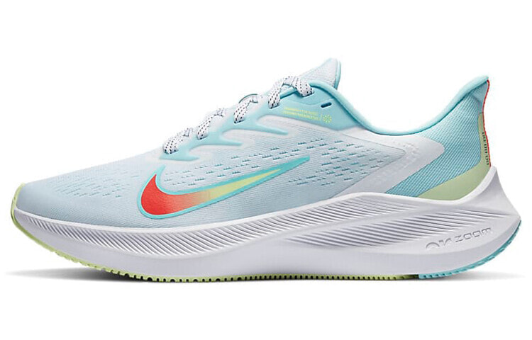 Nike Zoom Winflo 7 防滑耐磨轻便 跑步鞋 女款 蓝白 / Кроссовки Nike Zoom Winflo 7 CJ0302-101