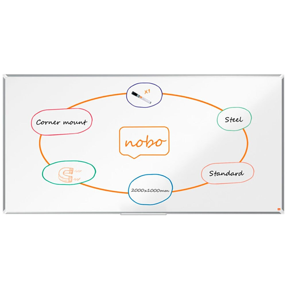 NOBO Premium Plus Lacquered Steel 2000X1000 mm Board