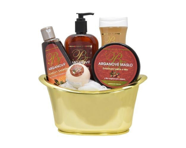 Body Trip Argan Bio Gift Set Набор: Бальзам для тела с аргановым маслом 300 мл + Шампунь с аргановым малом 250 мл + Гель для душа с аргановым маслом  300 мл + Аргановое масло для тела 200 мл + пена для ванн с аргановым маслом 75 г