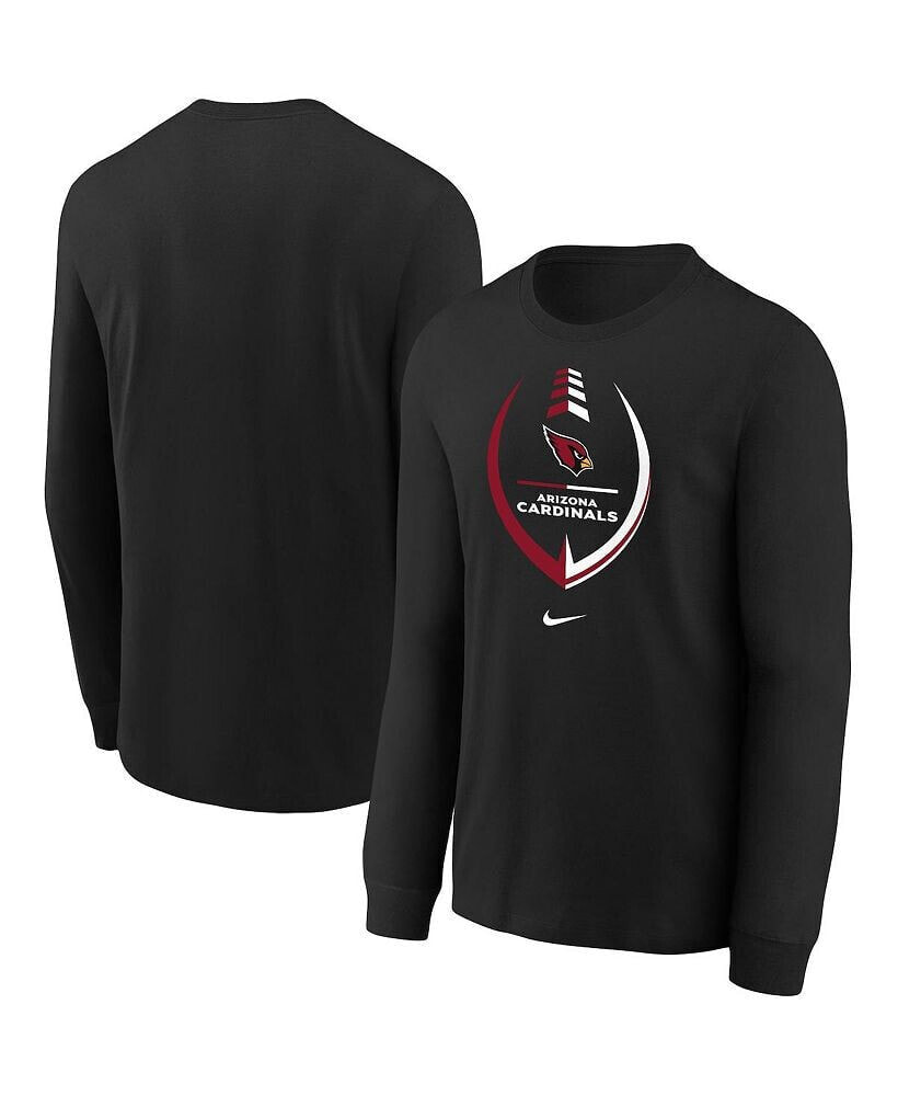 Nike toddler Boys and Girls Black Arizona Cardinals Icon Long Sleeve T-shirt