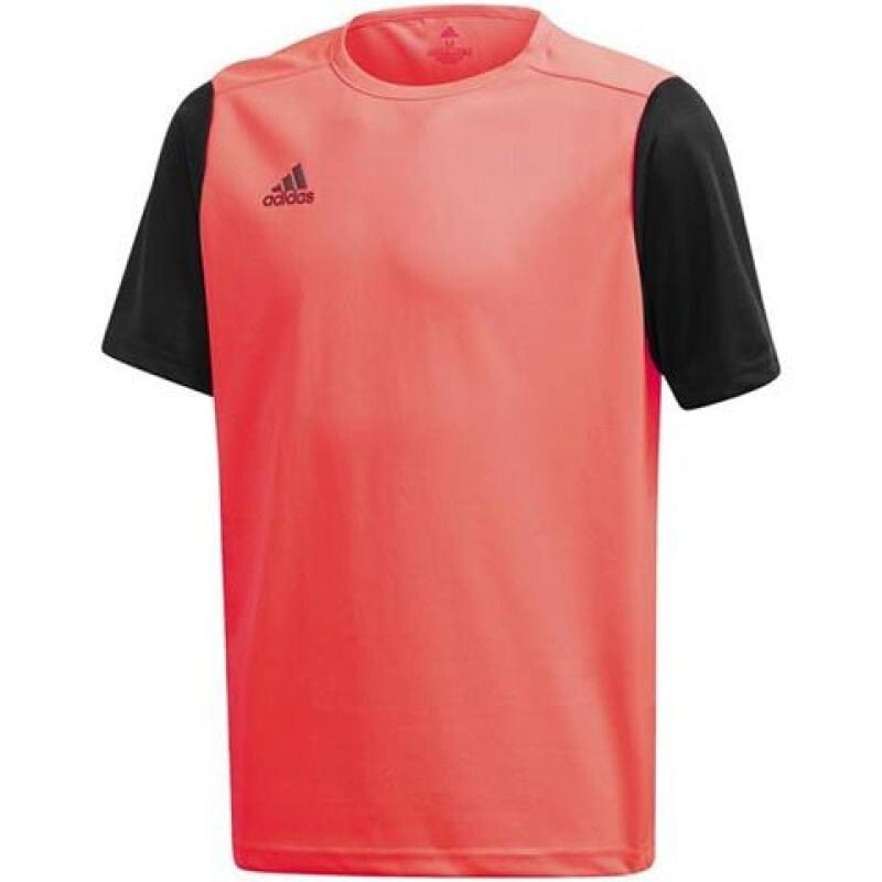 Мужская спортивная футболка розовая с логотипом T-Shirt adidas Estro 19 Jersey Jr FR7118