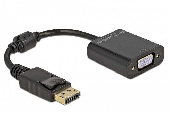 Компьютерный разъем или переходник DeLOCK 61006. Cable length: 0.15 m, Connector 1: DisplayPort, Connector 2: VGA (D-Sub)