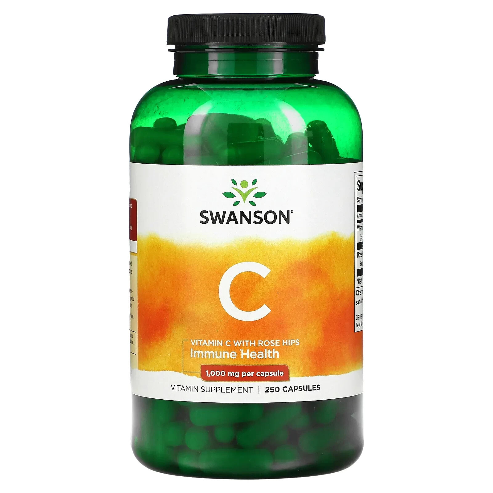 Vitamin C With Rose Hips, 500 mg, 250 Capsules