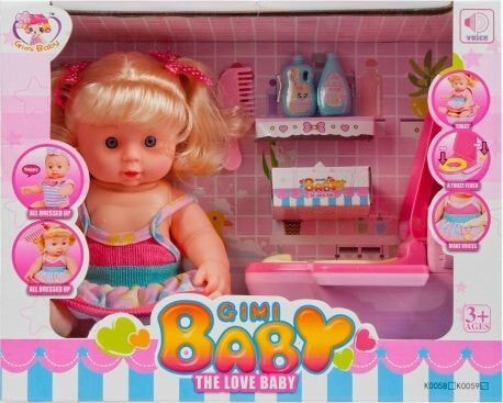 Кукла в ванной комнате с аксессуарами - Mega Creative - 12 см - Возраст: от 3 лет