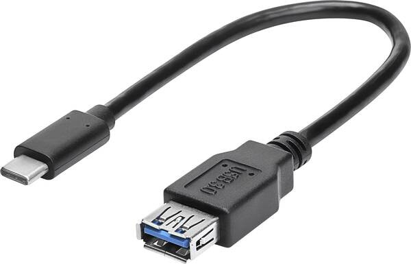 RF-4455819 - 0.15 m - USB C - USB A - USB 3.2 Gen 1 (3.1 Gen 1) - 5000 Mbit/s - Black