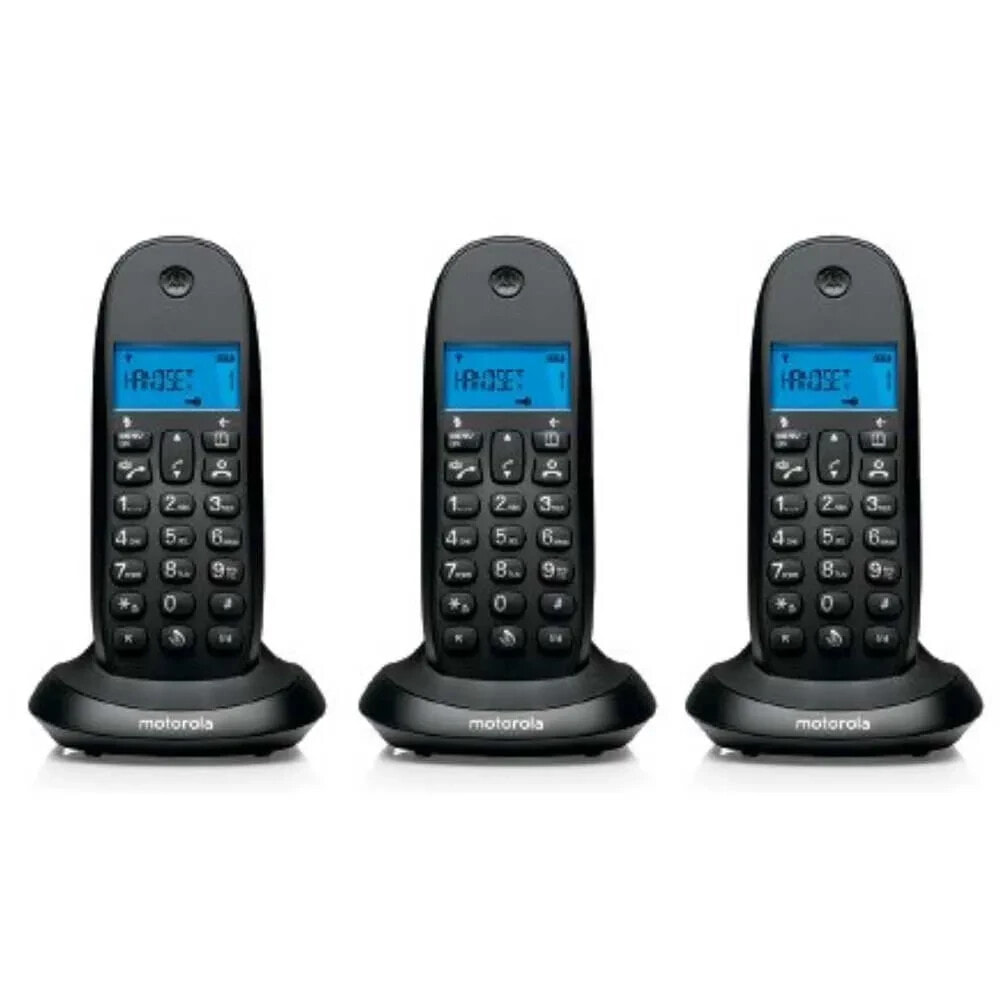 MOTOROLA C1003LB+ Wireless Landline Phone 3 units