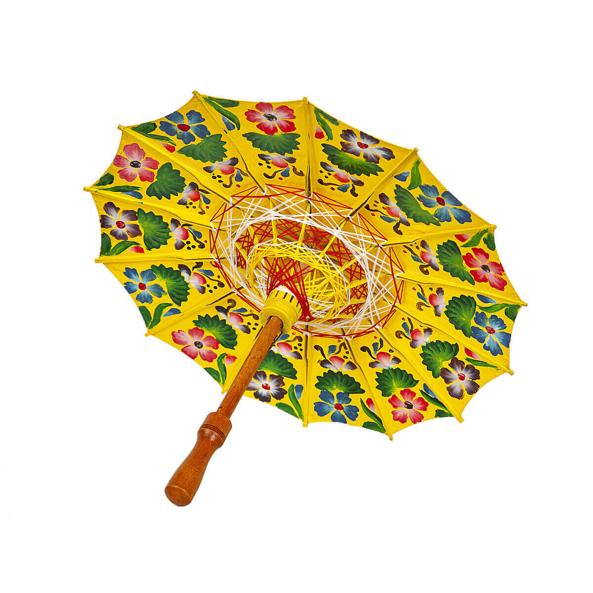 Decorative umbrella Romimex Java Yellow 50 x 65 x 50 cm