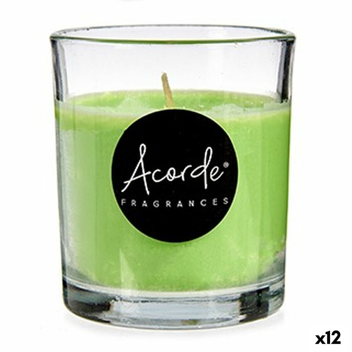 Ароматизированная свеча Зеленый чай 7 x 7,7 x 7 cm (12 штук)