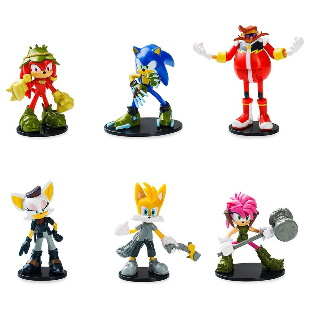 SONIC Articulated Pack 6 In Caja Deluxe Figure